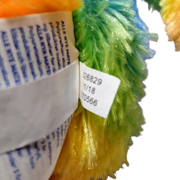 BUILD-A-BEAR RAINBOW SLOTH PLUSH W/HOUSTON ASTROS BASEBALL UNIFORM 18" BABW - Picture 15 of 15